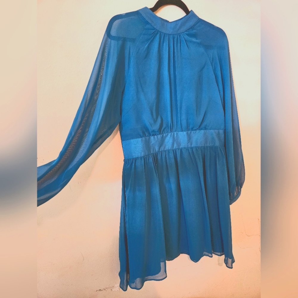 Teal Bongo Belted Dress